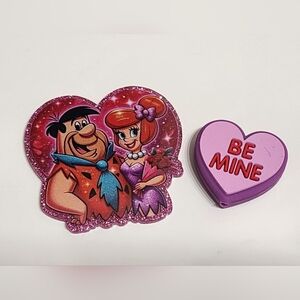 Flatback Valentine Focal Bead Be Mine Acrylic Badge Keychain Crafts Bag Clip